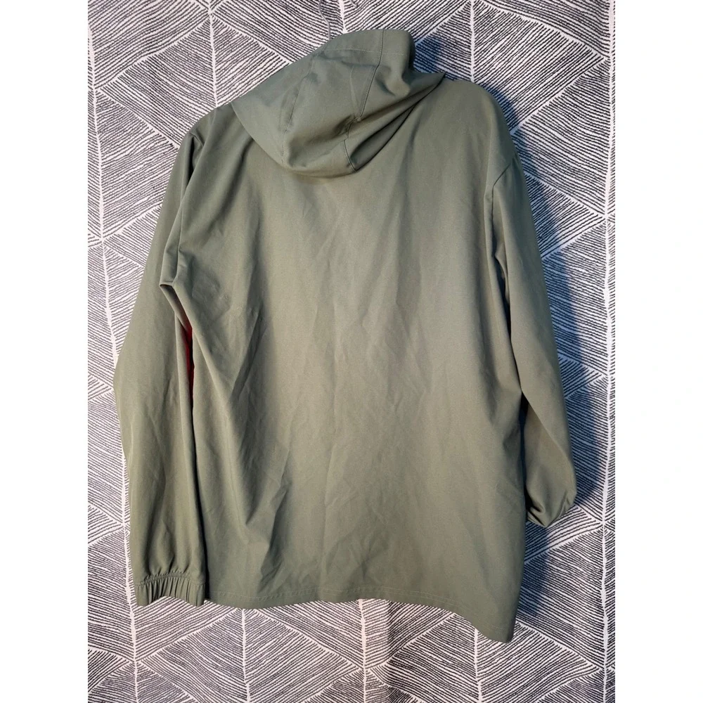 Puma Training Raincell Jacket Full Zip Hoodie Olive Green Red Black‎ Mens Medium